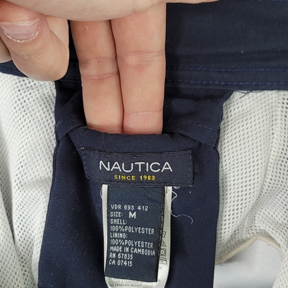 Nautica Vintage Swordfish Print Board Shorts Summer Swim Trunks Men's Size M - Picture 10 of 16